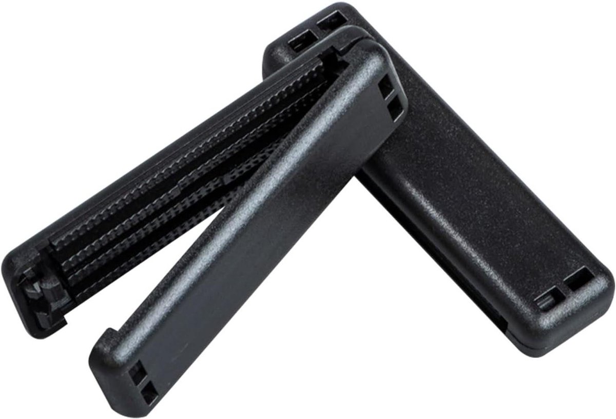 Veiligheidsgordelclip Verlengstuk - Gordelstopper Versteller - Comfortabel Rijden - Universele Pasvorm - 2 Stuks - Zwart