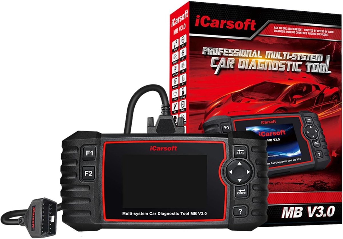 iCarsoft MB V3.0 Car Case, Compatible with Mercedes Sprinter and Smart 4.0 Inch LCD Screen, Professional Diagnostic - ShopVlot