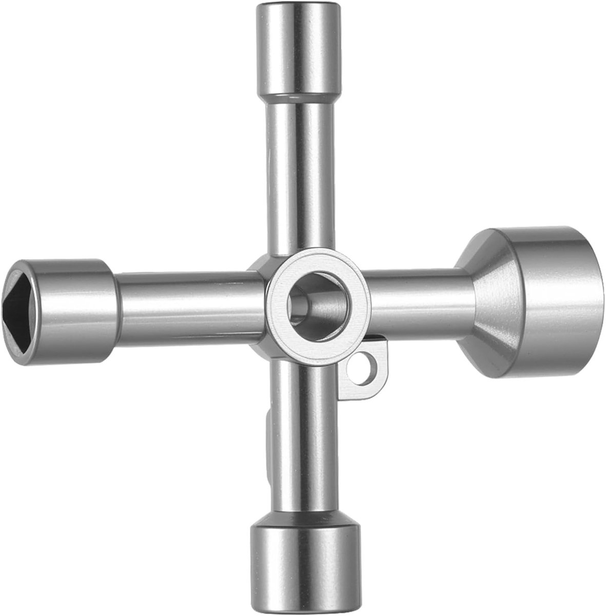 Paneelsleutel - Zilver - Universele Sleutel voor Radiatoren, Watermeter en Gasventielen - Voor Loodgieters en Doe-het-zelvers