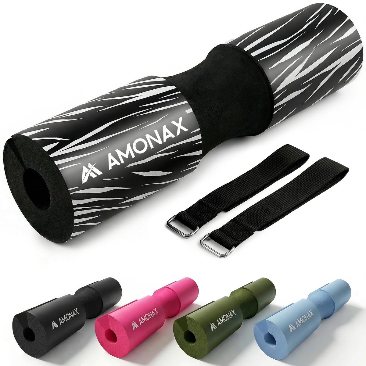 AMONAX Barbell Squat Pad, extra dikke schuimvulling voor nek- en schouderondersteuning, krachttrainingsapparatuur - ShopVlot