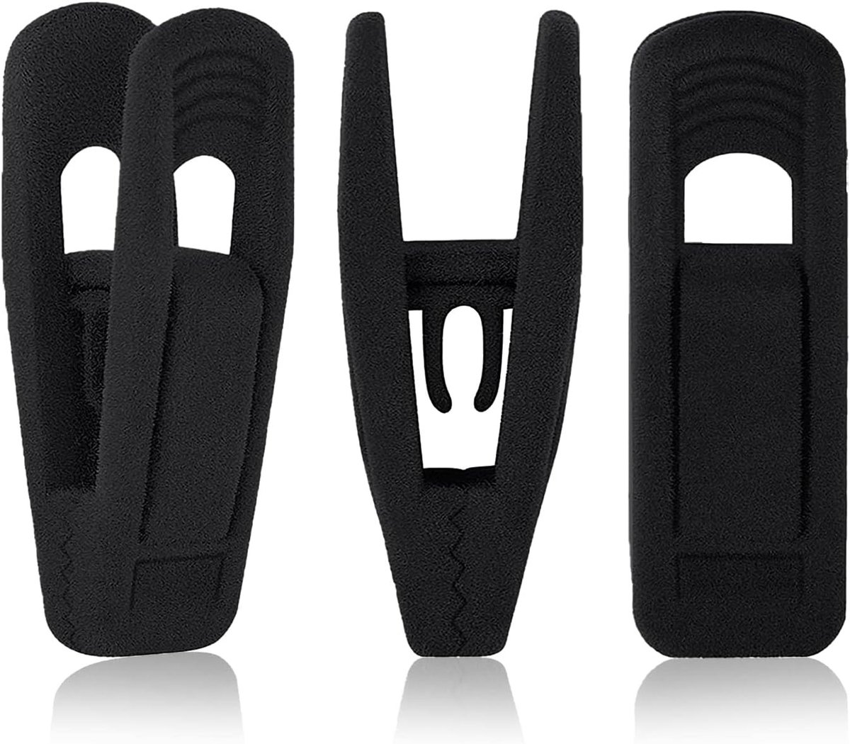 Set van 20 Zwarte Wasknijpers voor Handdoeken, Kleding en Sokken - Duurzaam en Stevig