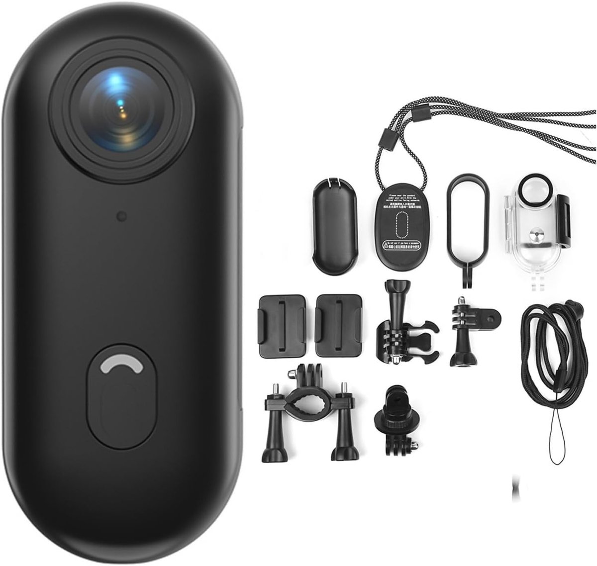 Compacte Actiecamera met 1080P Resolutie, WiFi Verbinding en 120° Groothoeklens voor Sportavonturen