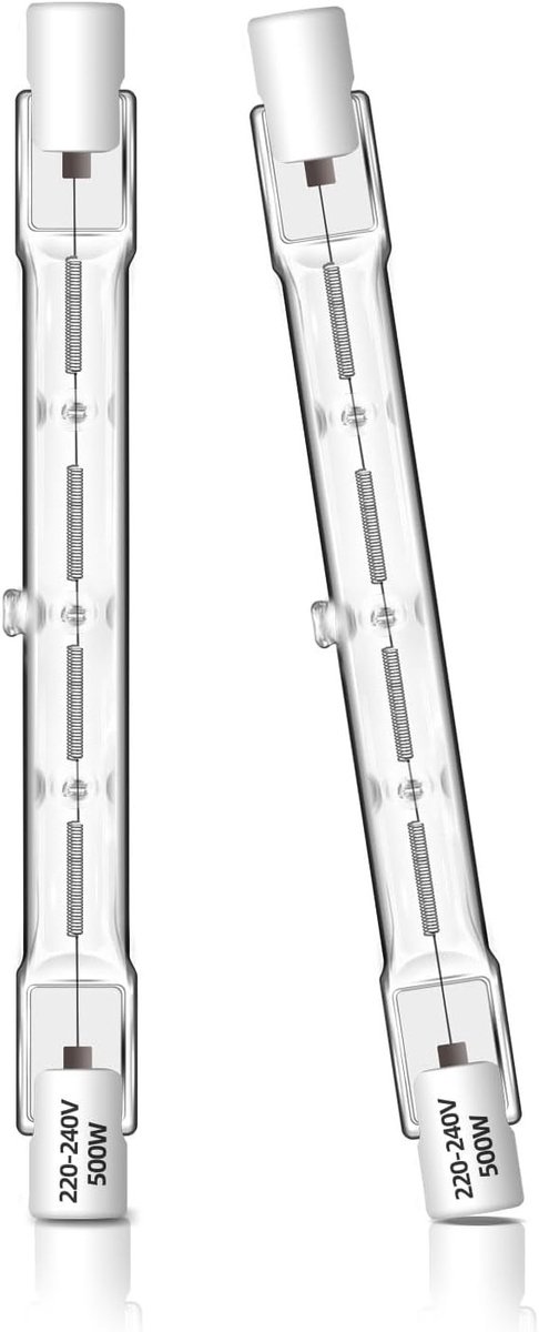 Krachtige 500W R7S Halogeenlamp met een diameter van 118mm voor heldere verlichting