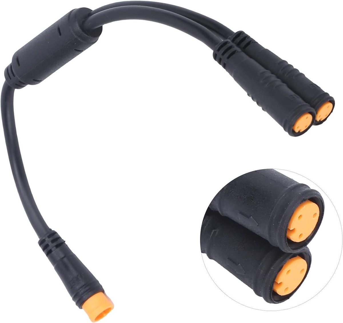 Waterdichte Y-splitter kabel voor elektrische fietsen met 3-pins connector voor BBS01/BBS02/BBSHD, ideaal voor schakelsensor en remsystemen