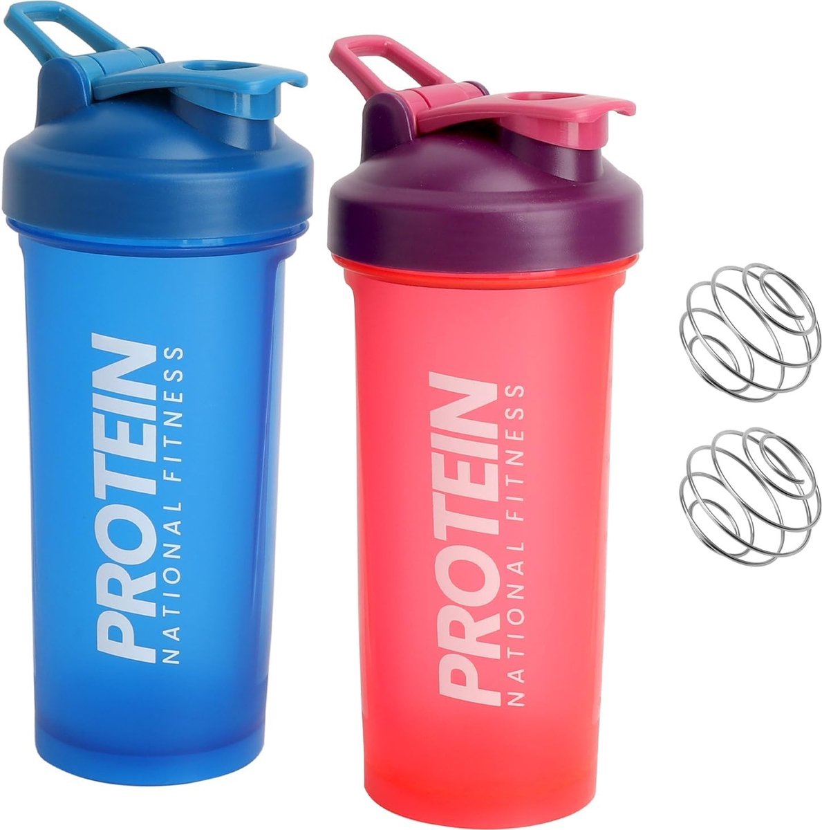 600 ml Protein Shaker met Ball - Lekvrije Shakebeker voor Gym en Fitness, Ideaal voor Eiwitpoeder en Smoothies