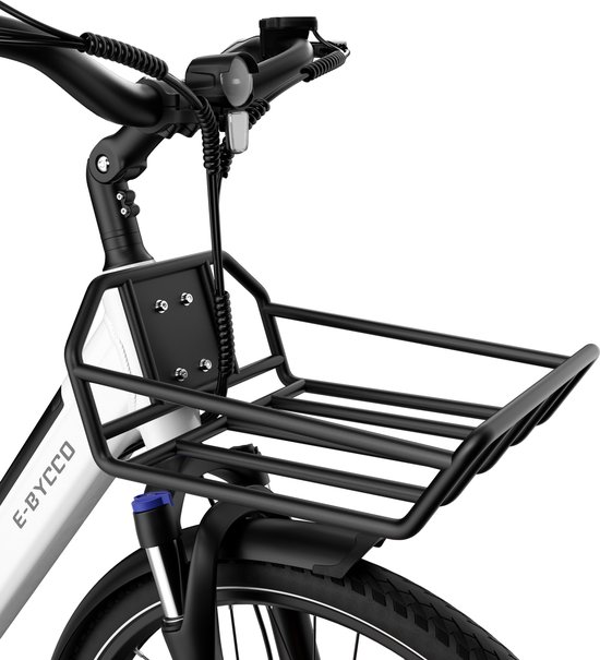 Elektrische Fiets 28 Inch - 36V 15.6AH Accu - Actieradius Tot 100 Km - 28×1.5 Inch Wielen- Aluminium Lage Instapframe -Shimano 7 Versnellingen - Mechanische Schijfremmen - LCD Display - Elektrische Stadsfiets - Wit — afbeelding 3