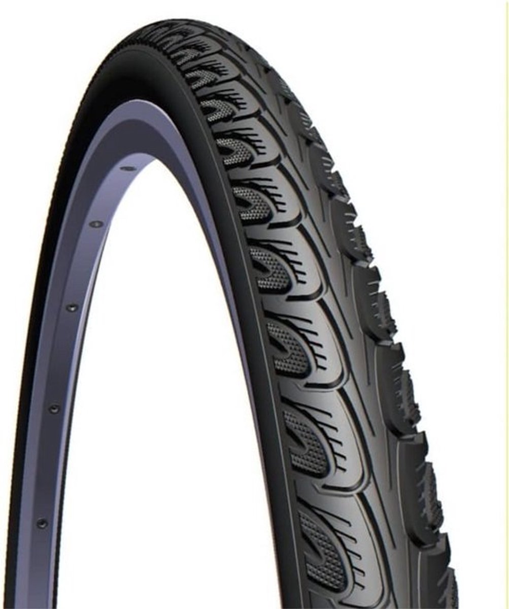 Stevige Fietsband 28 x 1.6 Inch voor Stadsfiets en Toertochten - Zwart