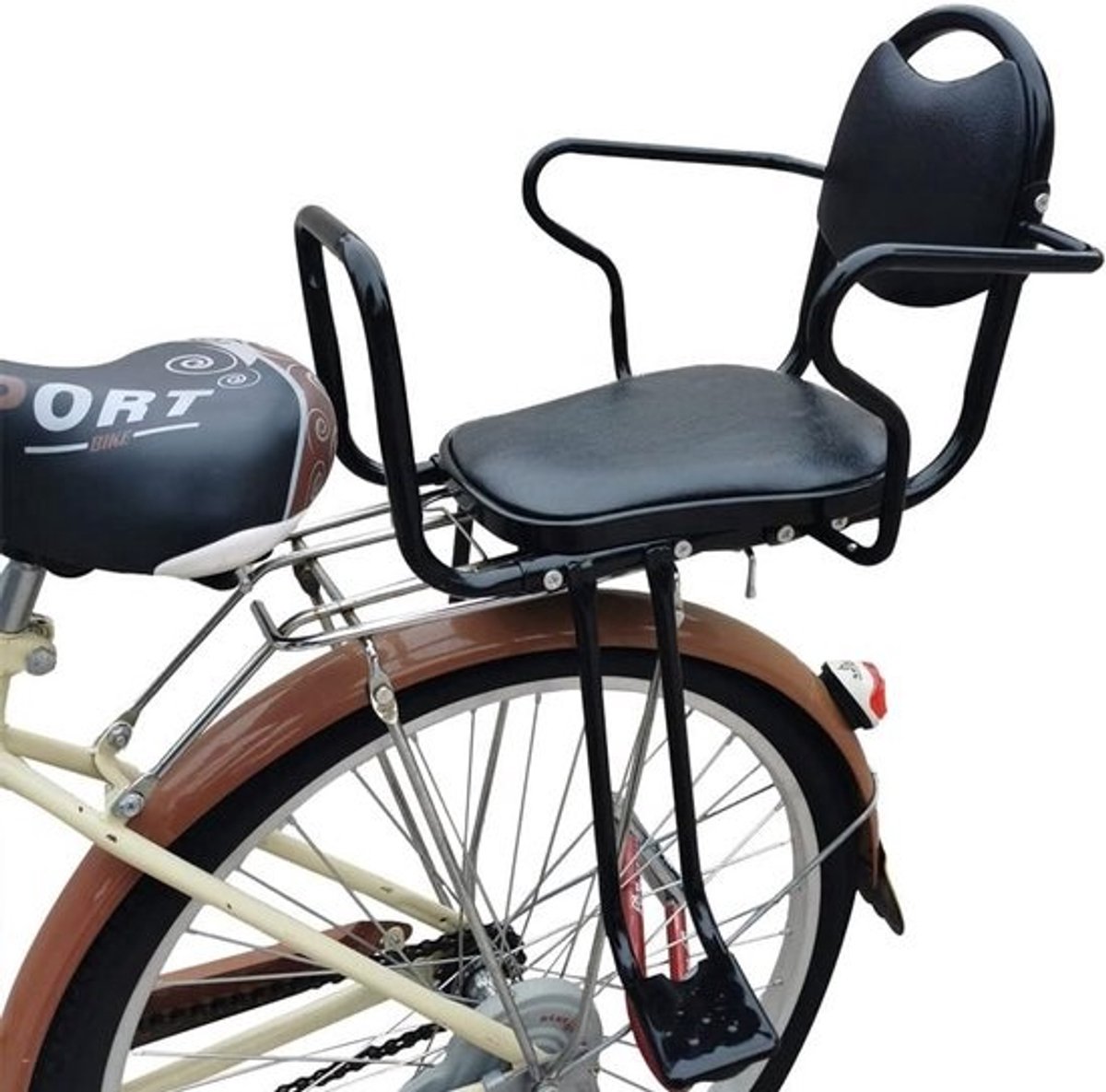 Veilig Kinderzitje Achterop Fiets - Voor Kinderen en Peuters (2-8 Jaar)