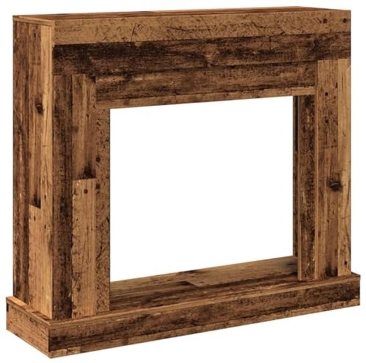 Houten Haard 100x30x87.5 cm - Decoratieve en Functionele Openhaard
