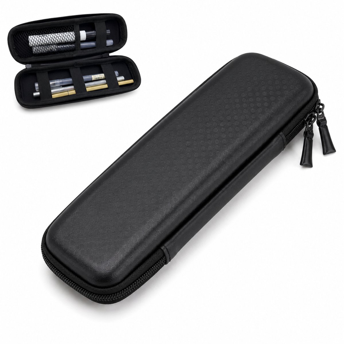 VHV - Etui Waterdicht- Hardcase Pennenetui EVA - 20x6x4 cm - Compacte Pencil Case - Draagbaar pennenbak - Make-up Tas ,Organizer- Voor School Examen, Kantoor