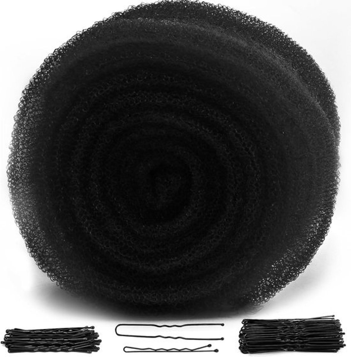 Haarvuller en speldjes - Volume tool - Kapsels creëren - Zacht en flexibel materiaal - 20 stuks - Zwart