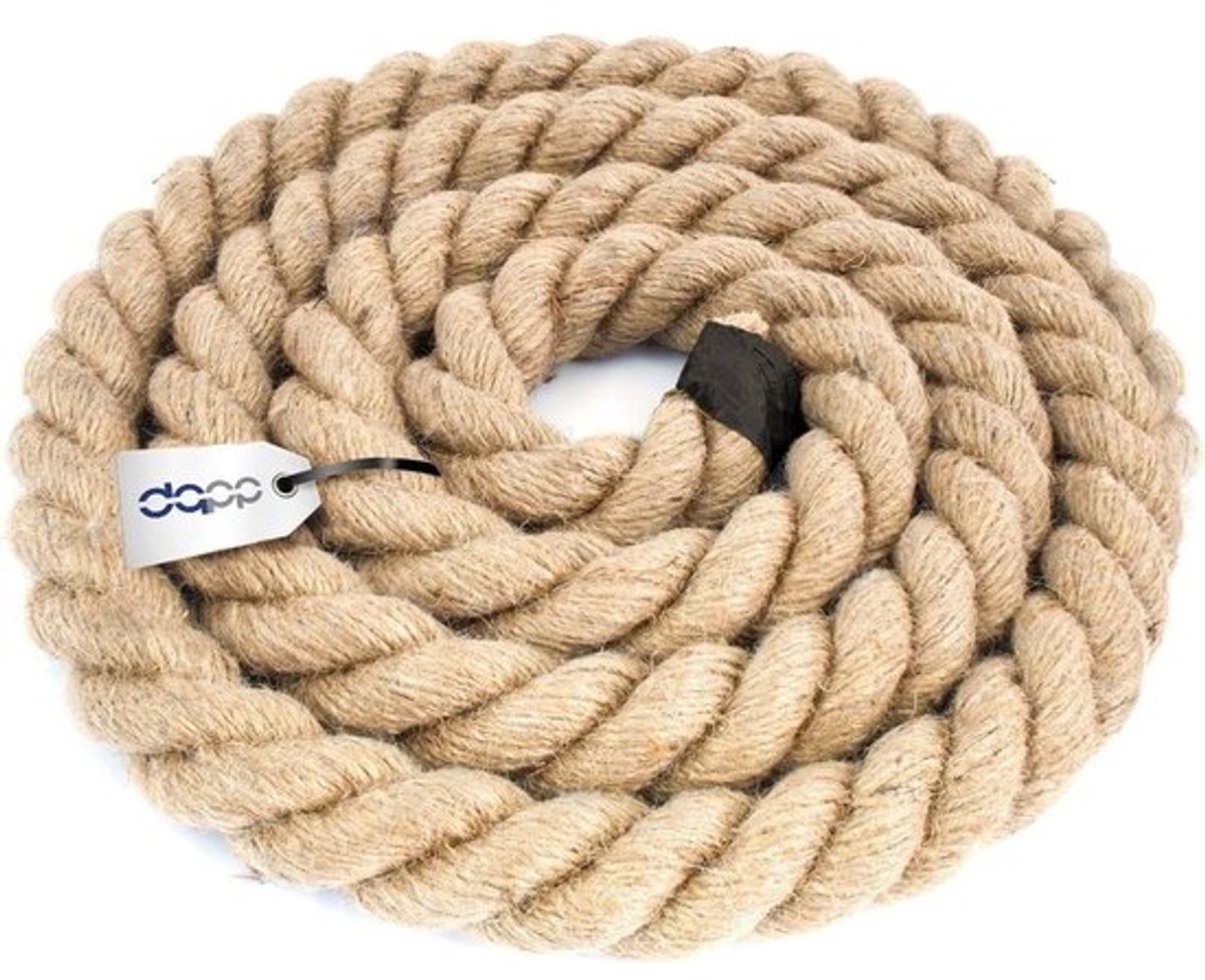 Natuurlijk Jute Touw 5 Meter - Dik 30mm - Stevig en Decoratief voor Macrame, Tuin en Handreling