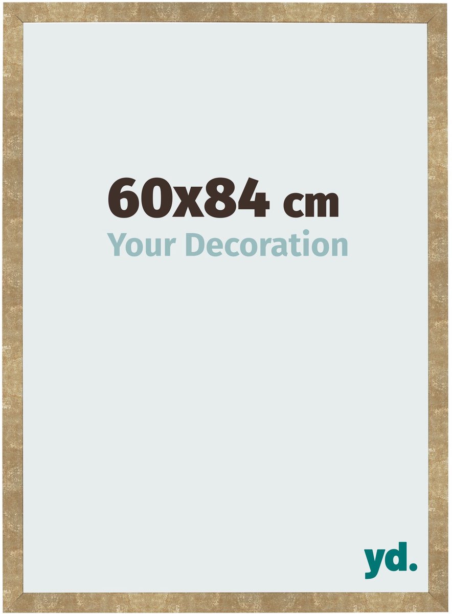 Your Decoration - Fotolijst 60x84 cm - MDF - Goud Antiek - Bologna