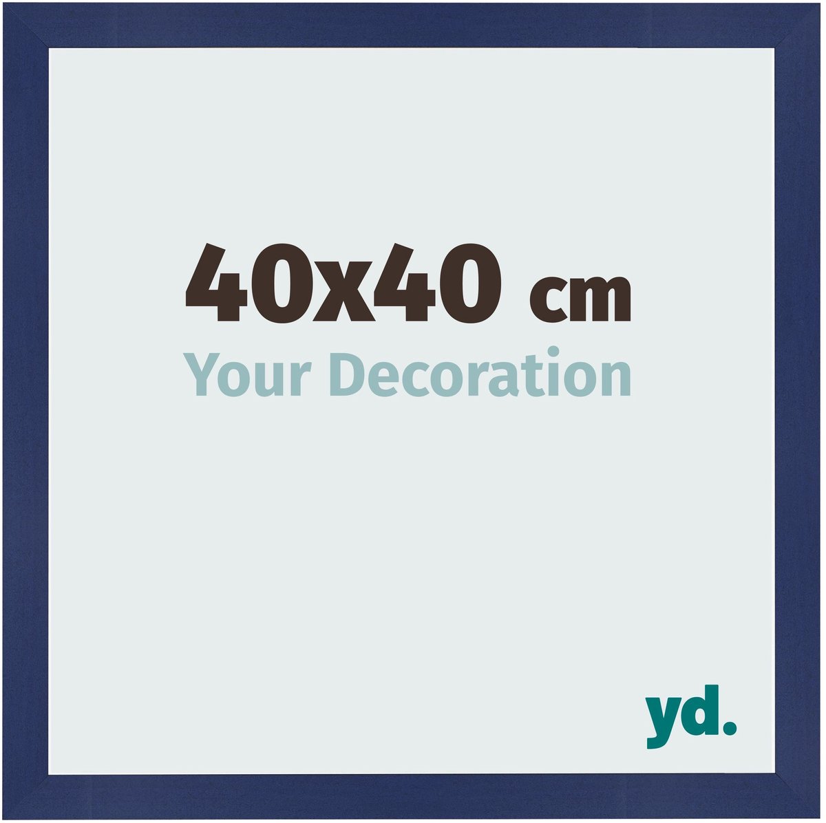 Your Decoration - Fotolijst 40x40 cm - MDF - Donkerblauw Geveegd - Bologna