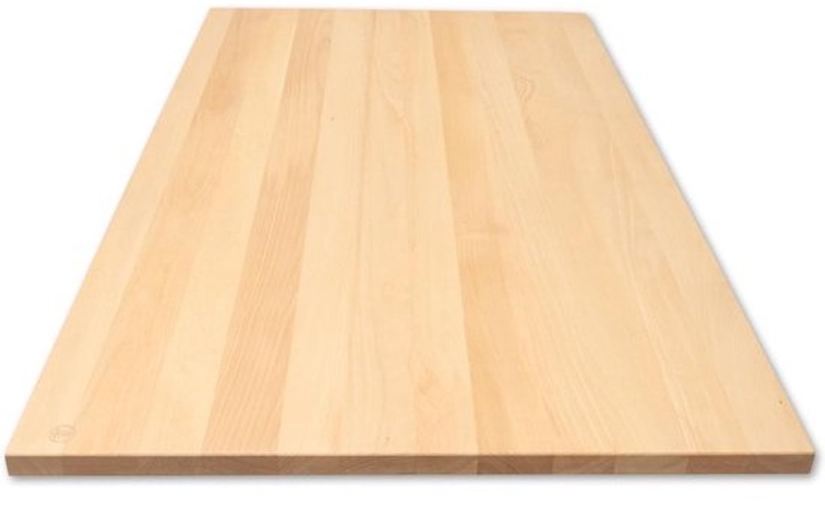 Massief Houten Bureaublad Beuken 60 x 160 cm met Afgeschuinde Randen