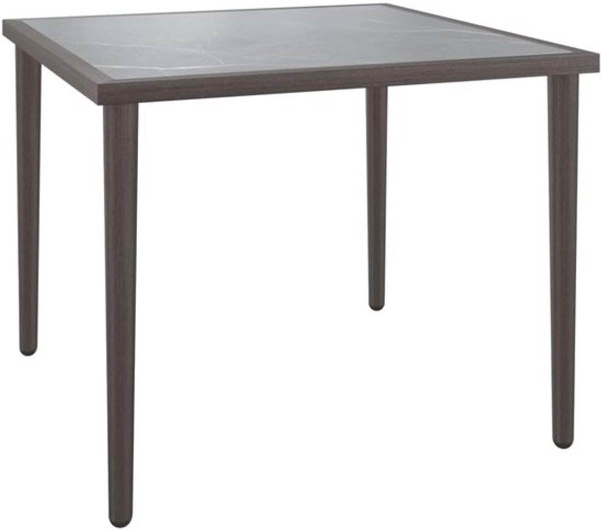 Tuintafel - Terrasmeubel - Ontspannen Buiten - Compact Design - 48x48x37 cm - Grijs