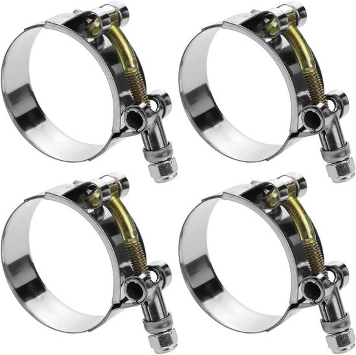 Slangklemmen Roestvrij Staal - Slangklem T-bout - Lekkages Voorkomen - 304 Roestvrij Staal - 50-57 mm - Zilver