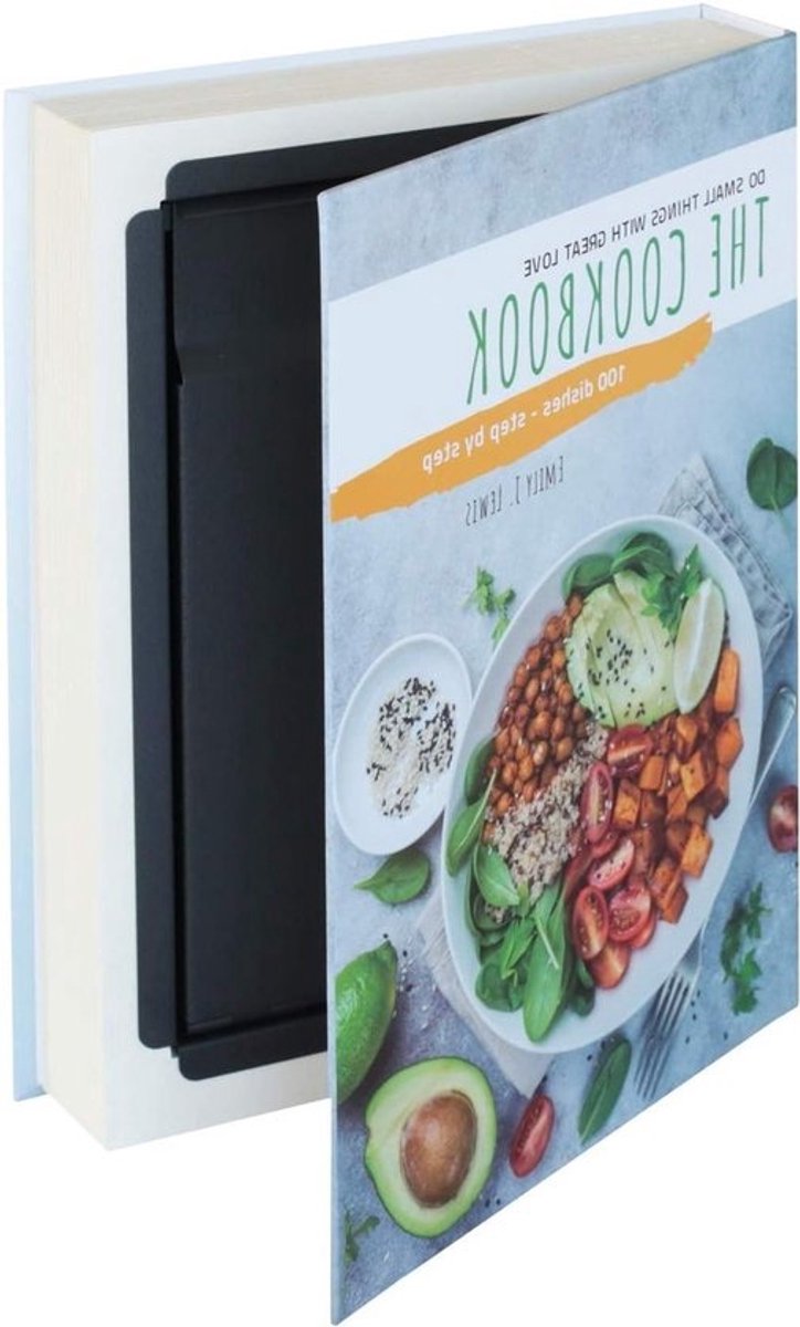 Geldkistje met Cijferslot Gecamoufleerde Kluisje Originele Papieren - Cookbook - 81001 - 265 x 19 x 42 cm