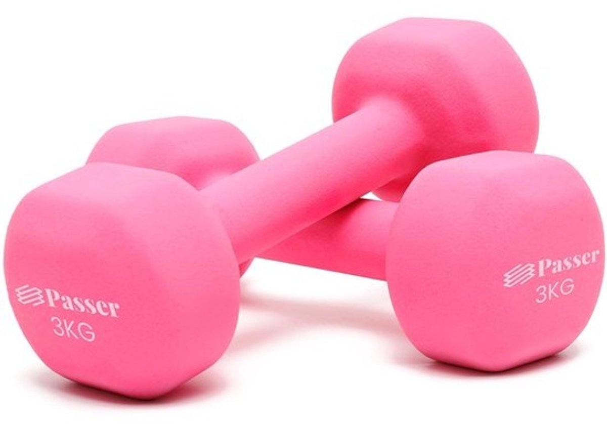Thijox - Neopreen Halterset voor Dames en Kinderen - Korte Halters Set van 2 - Antislip Gewichten Voor Yoga, Pilates, Krachttraining, Fitness, Thuis W