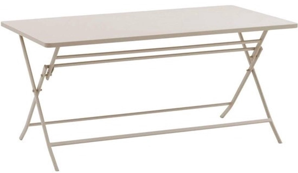 Tuin Tafel Rechthoekig - Buiten Tafel - Buiten Eten - Inklapbaar - 150 x 80 cm - Klei