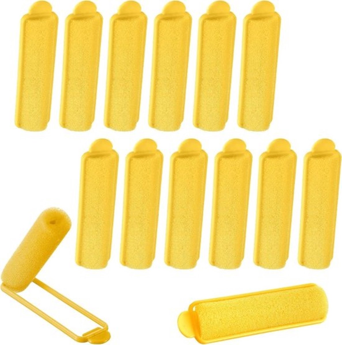 14 Stuks Zachte Schuimrollers voor Krullen zonder Hitte - Haarrollen om in te Slapen voor Kort en Lang Haar