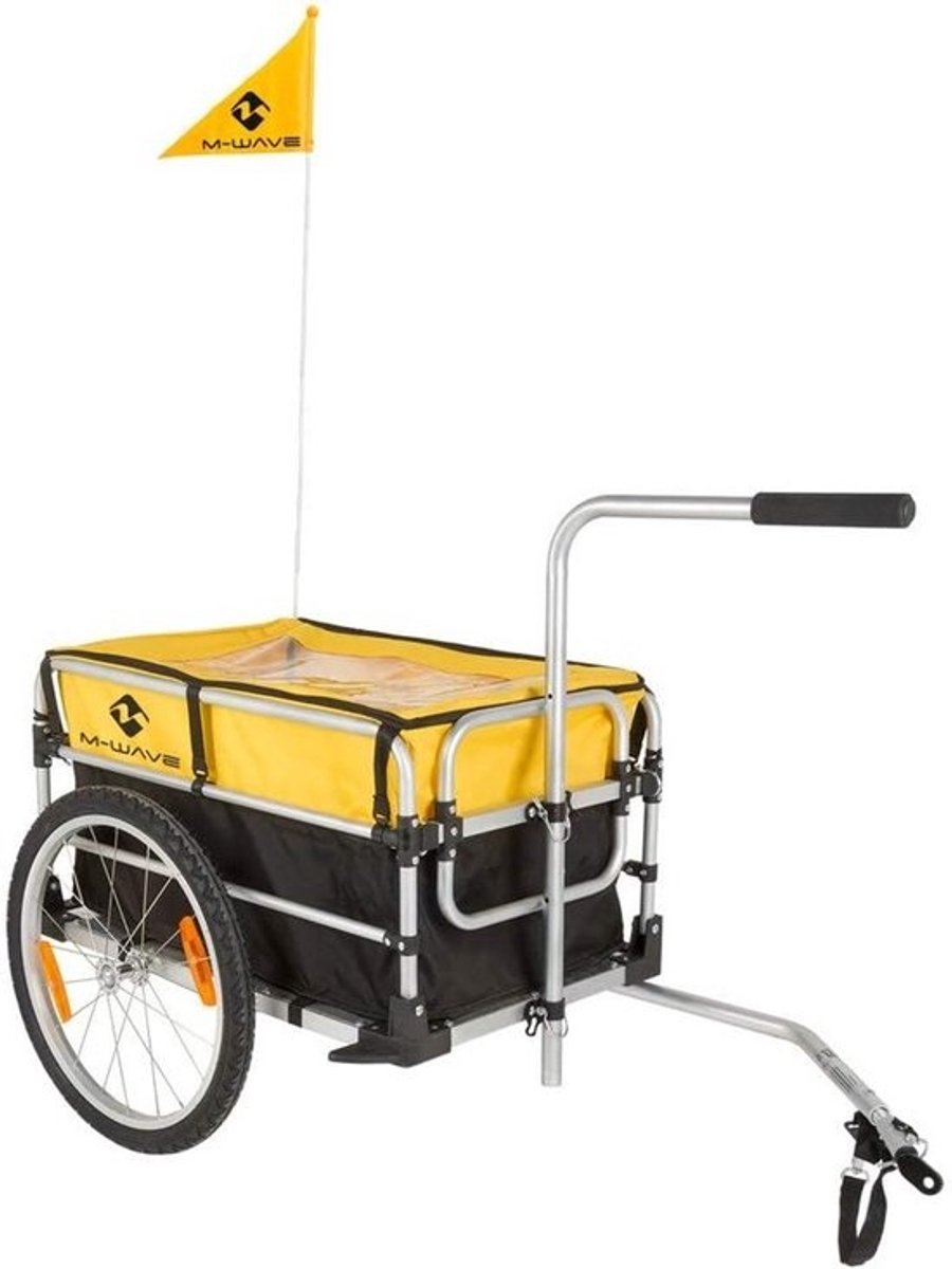 Opvouwbare Fietskar met Grote Bagagetas (90L) - Robuuste Bagageaanhanger voor Fiets