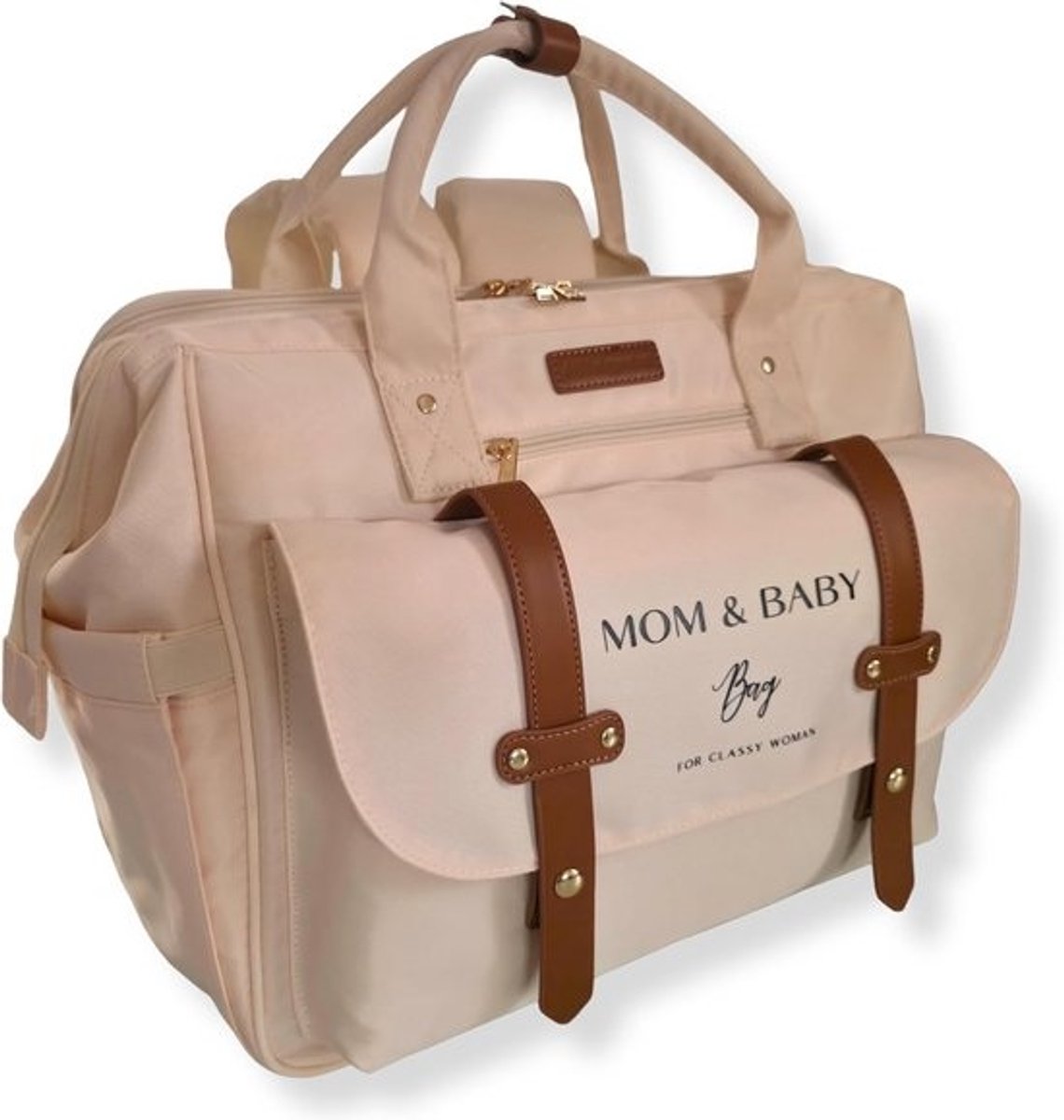 Waterdichte Luierrugzak voor Baby's - Ideale Moederschapstas en Mama-Handtas - Geïsoleerd en Geschikt voor Kinderwagens