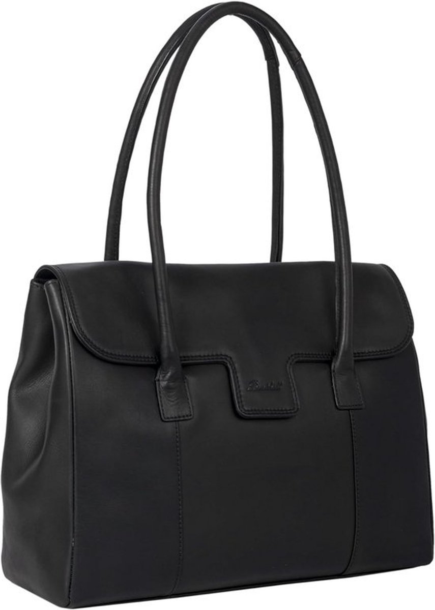 Dames Handtas Echt Leer Schoudertas Vintage Shopper