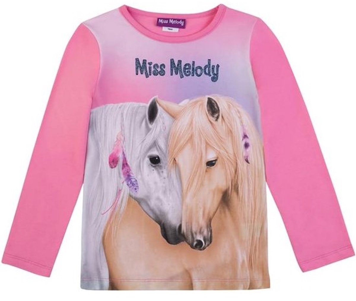 Roze Meisjesshirt met Uniek Print - Comfortabel en Stijlvol Kinder T-shirt