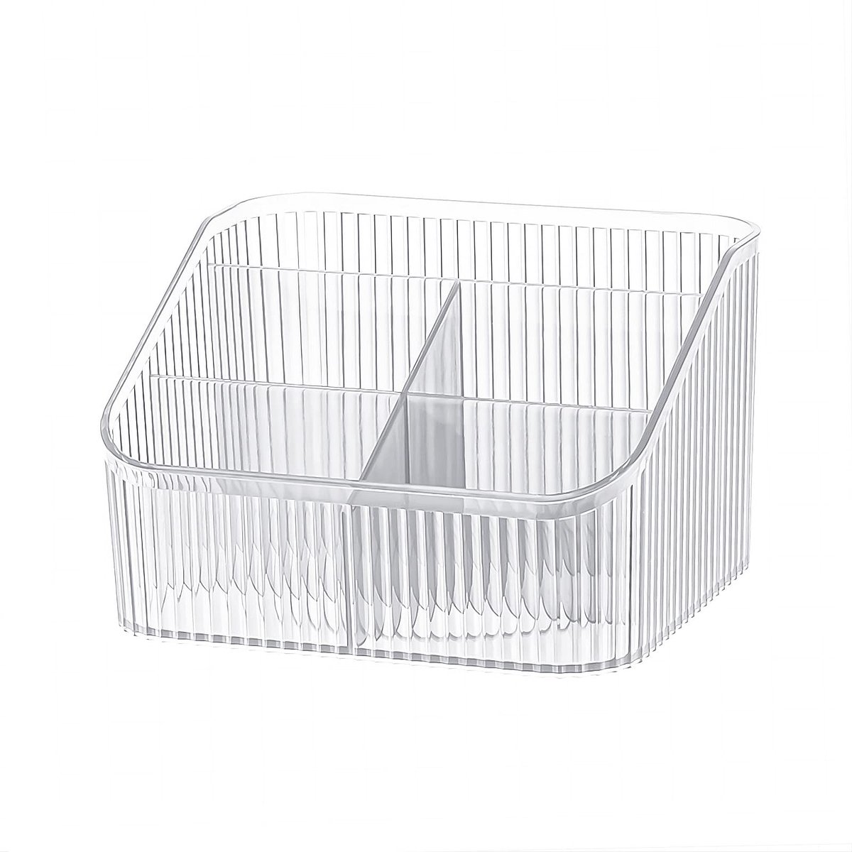 Acryl Cosmetica Organizer - Met 5 vakken en ruime inhoud - Voor kwasten, eyeliners, lippenstift en huidverzorging - Transparant L