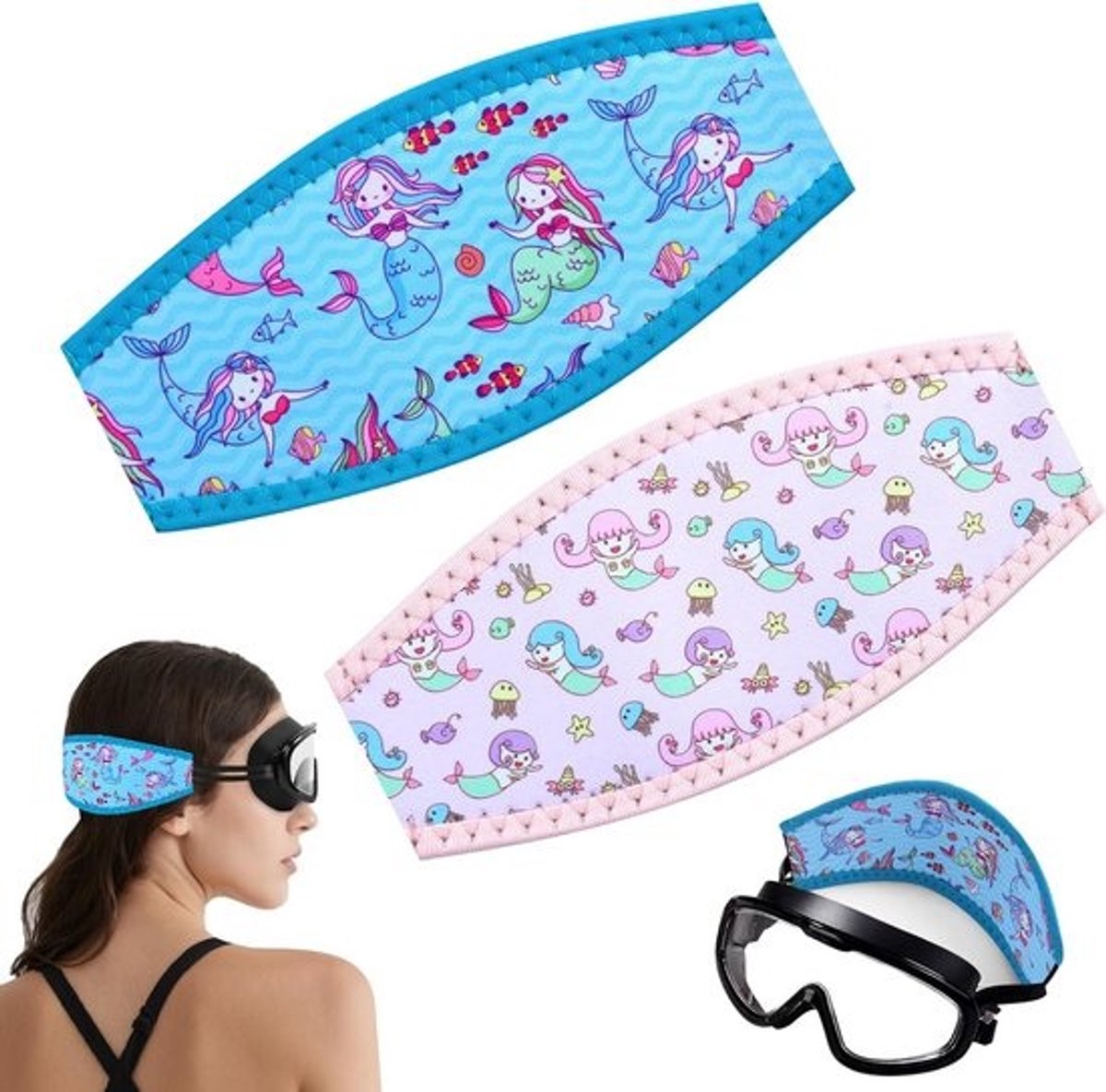 Diving Goggles Strap for Snorkeling and Deep Diving - Neoprene Waterproof Mask Bands