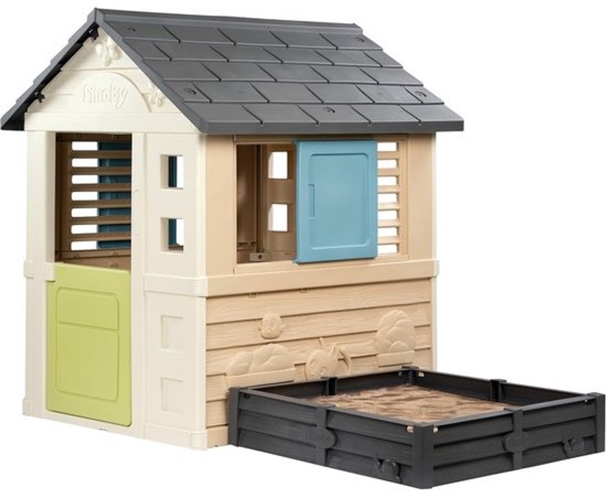 Speelhuis met Zandbak voor Buiten en Tuin - Duurzaam en Uitbreidbaar