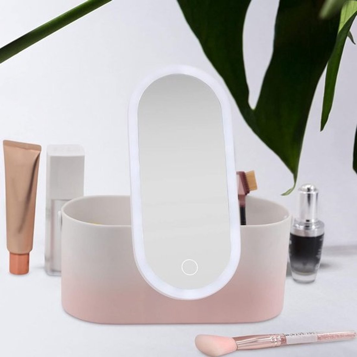 Draagbare LED Make-updoos voor Reizen met Licht - Compact en Handig