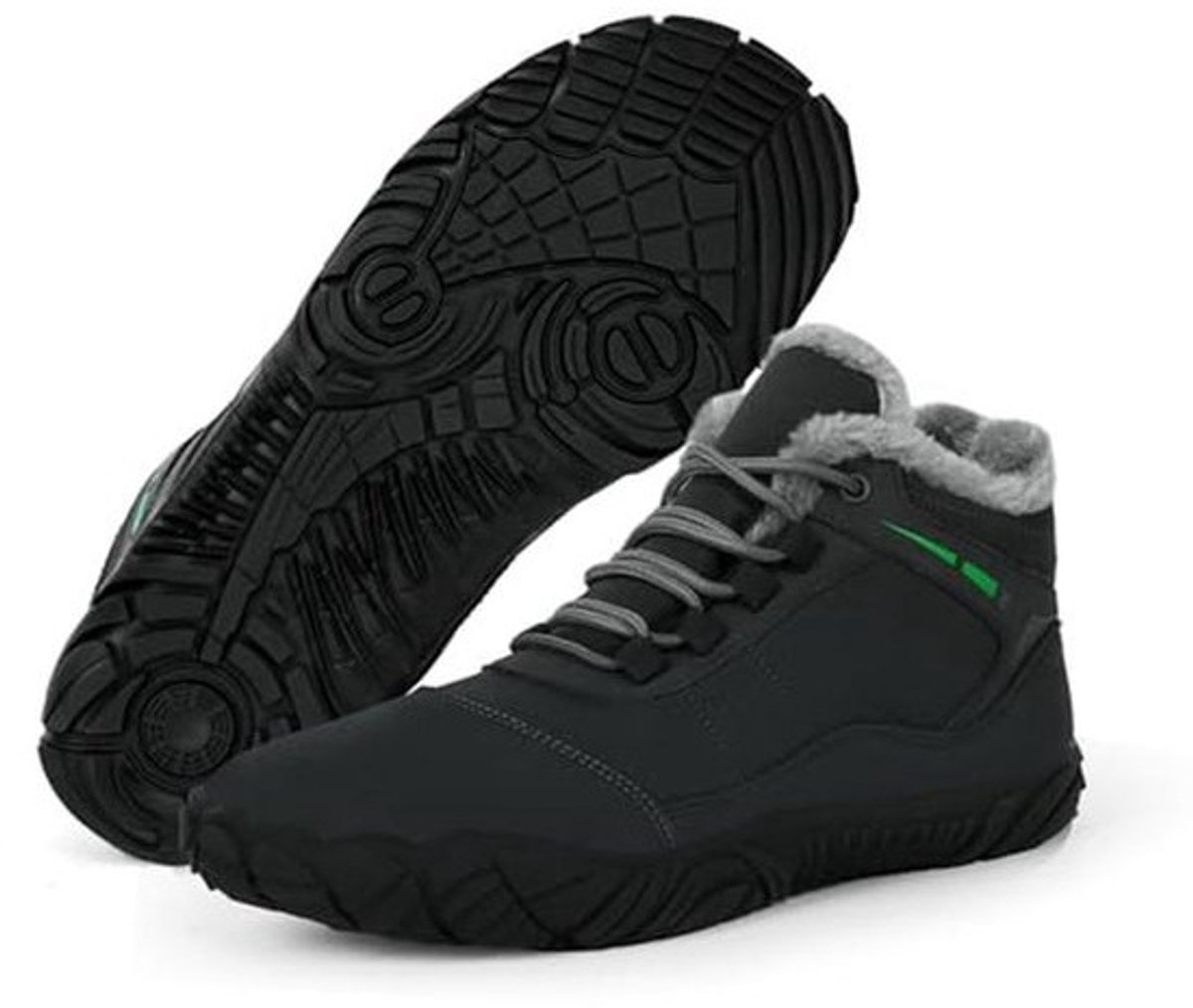 Hiking Winter Footwear Barefoot Boots Waterproof Warm Ankle Boots Non-slip Zero Drop Sole