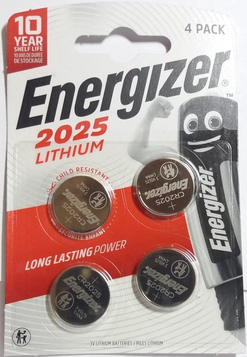 CR2025 Lithium Batterij 3V - Voor Horloges, Sleutels en Draagbare Elektronica