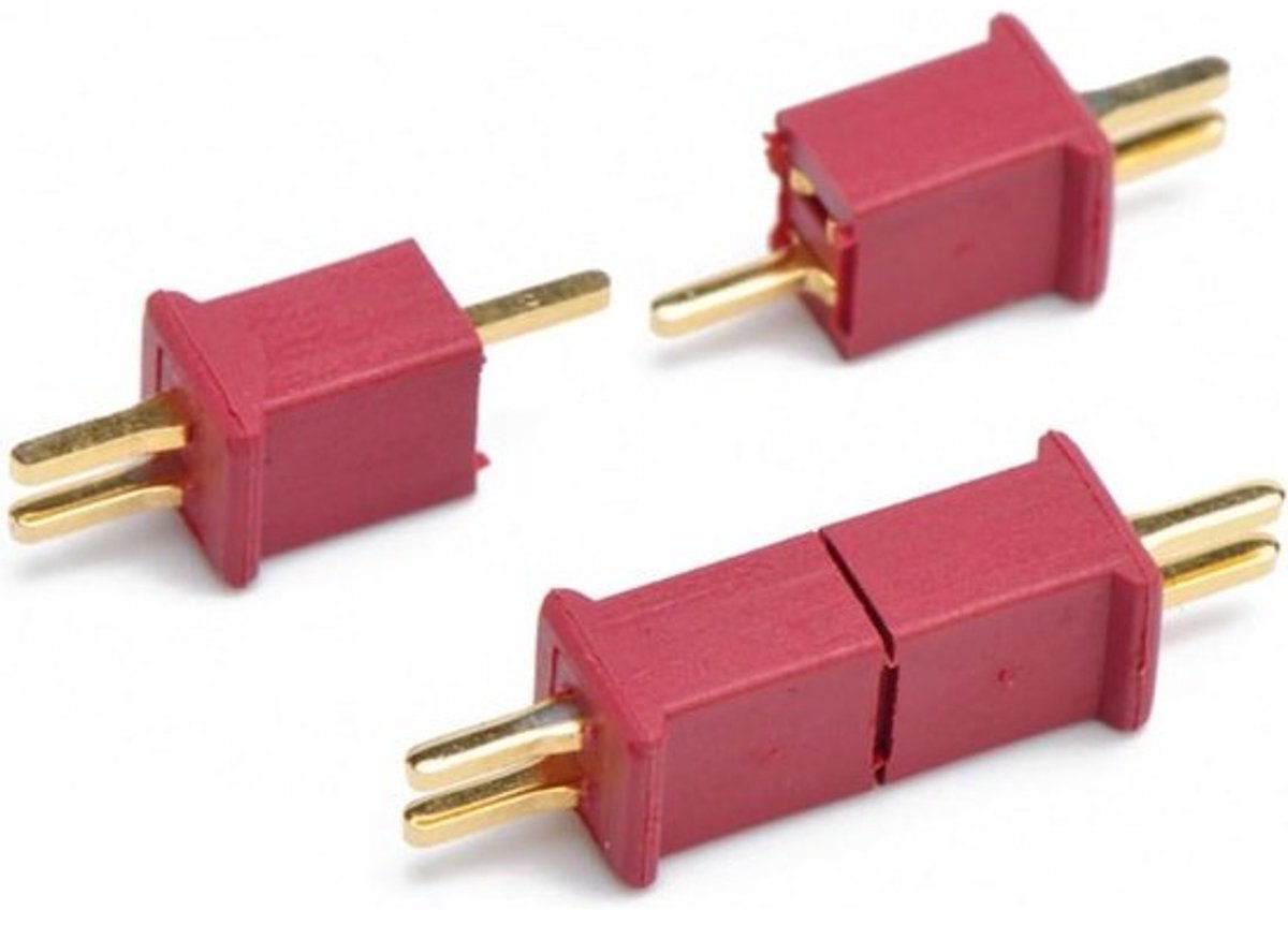 20 Stuks Premium Micro T-Stekkerset Goud Voor RC Modelbouw en Lipo Accu's