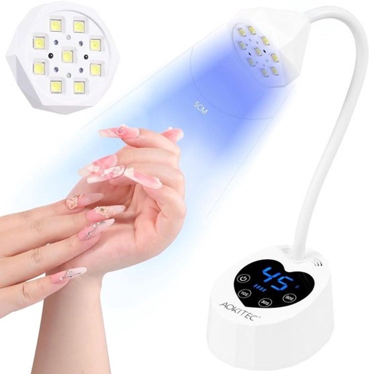 UV Lamp voor Gelnagels - Krachtige 12W Nagellamp voor Thuisgebruik