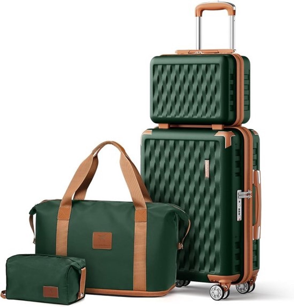 ABS harde koffer 28 inch met dubbele spinner wielen en TSA reissloten
