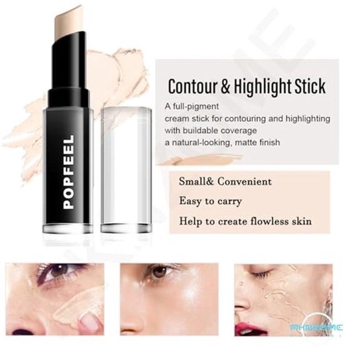 Professionele make-upset met oogschaduw, lipgloss, mascara en accessoires - reiskoffer inclusief