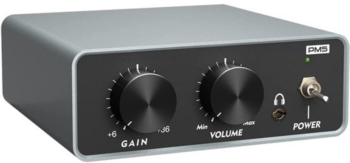 Phono Voorversterker Vinyl Platenspeler MM Cartridge Stereo met Hoofdtelefoonuitgang en Volumeregeling