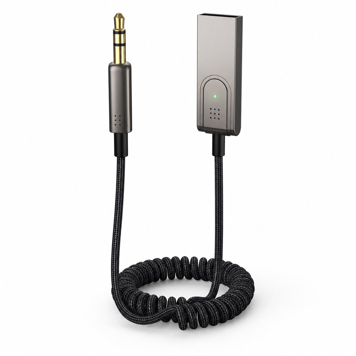 Carkit Transmitter Bluetooth USB – Auto USB naar AUX Bluetooth Ontvanger – AUX BT Adapter - Audio Adapter naar 3.5mm Jack