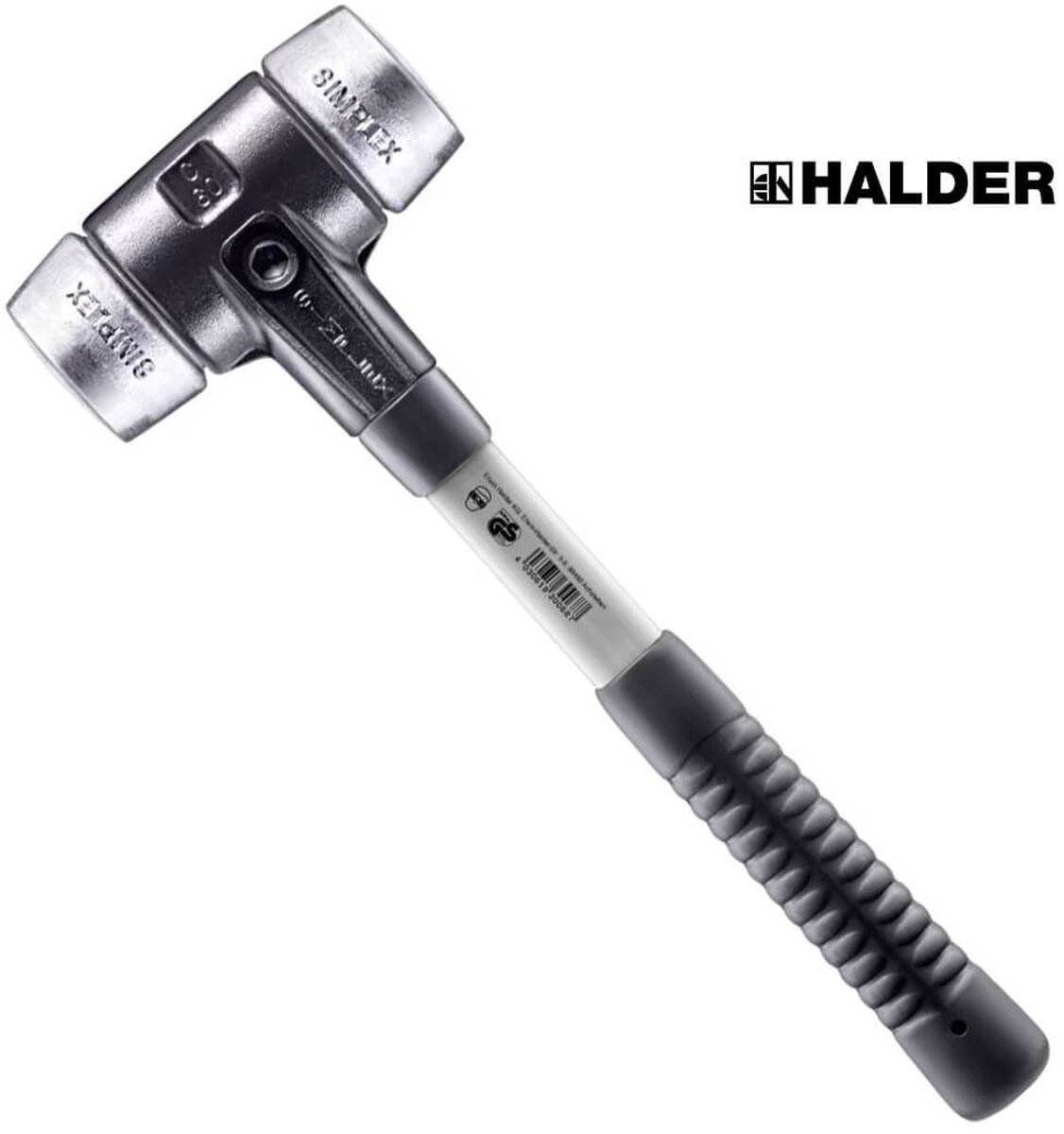 Halder Hamer SIMPLEX, fib.steel. Metaal Ø30