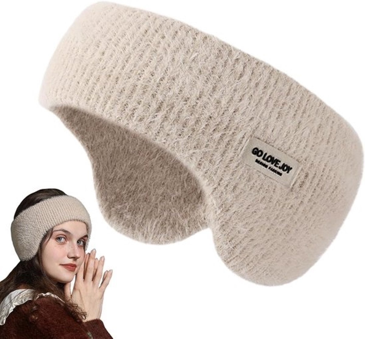 Geluiddempende Oorkappen - Slaapkoptelefoon Oorbeschermers - Rustige Slaap Creëren - Zachte Faux Mink Haar - Hoofdomtrek 48cm+ - Verschillende Kleuren
