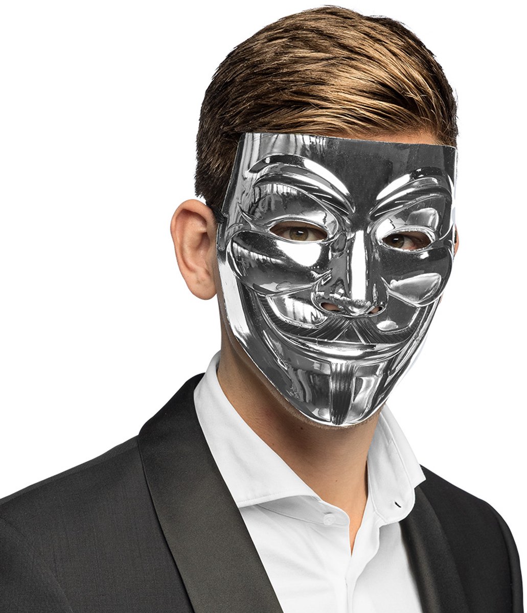 Boland - Masker Protest zilver Zilver - Volwassenen - - Dali - Halloween