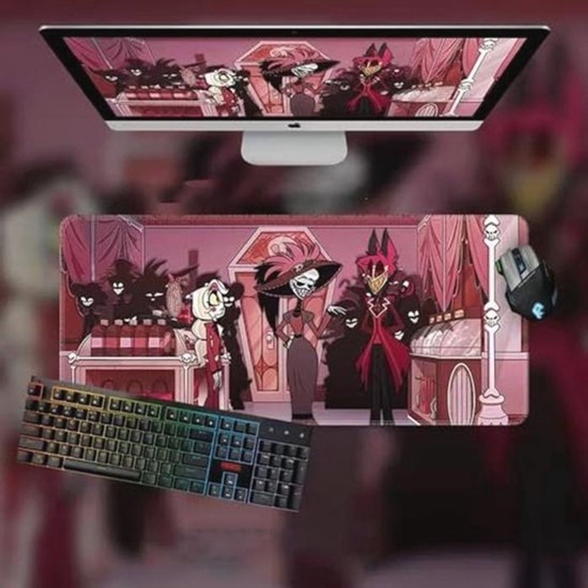 Anime Muismat voor Gaming en Werken 800 x 300 mm - Waterbestendige Bureaumat voor Computer en Laptop