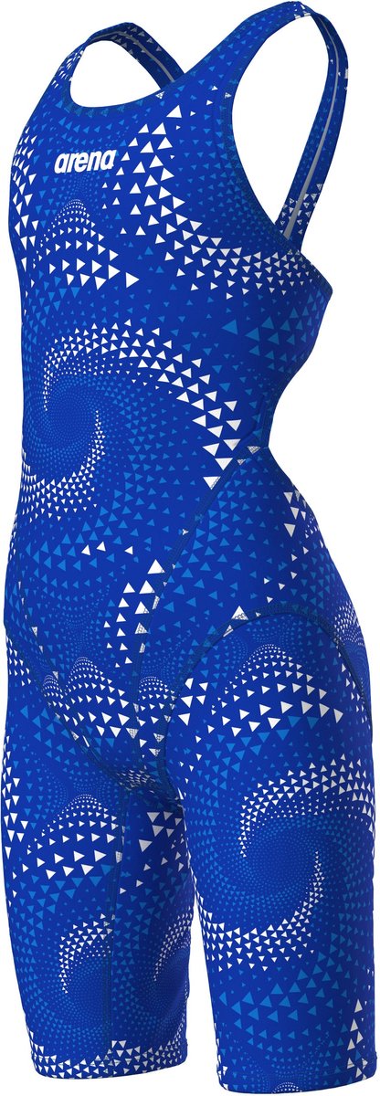 Arena Meisjes Badpak Printed Full Body Zwart Team Royal