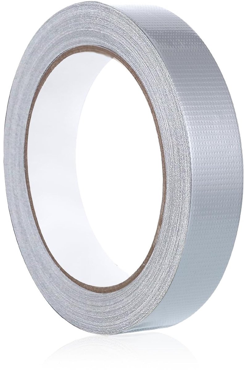 Grijze Gewapende Tape 1 Rol 20 mm x 20 m - Hoge Kwaliteit Plakband voor Buizen, Vloerkleden en Reparaties, Extra Sterk en Duurzaam