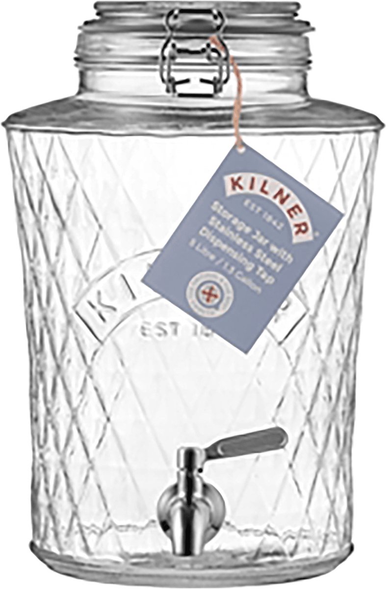 Diamond drankdispenser 8L met rvs kraantje