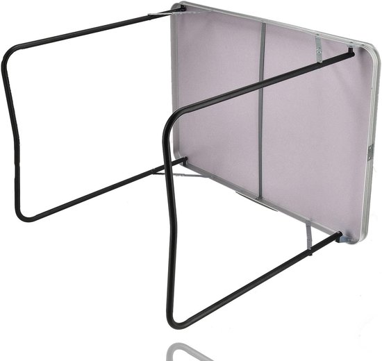 Campingtafel Houten Look - Klaptafel Tuintafel - Outdoor Activiteiten - Inklapbaar met Handvat - 80x60x70cm - Grijs Bruin — afbeelding 4