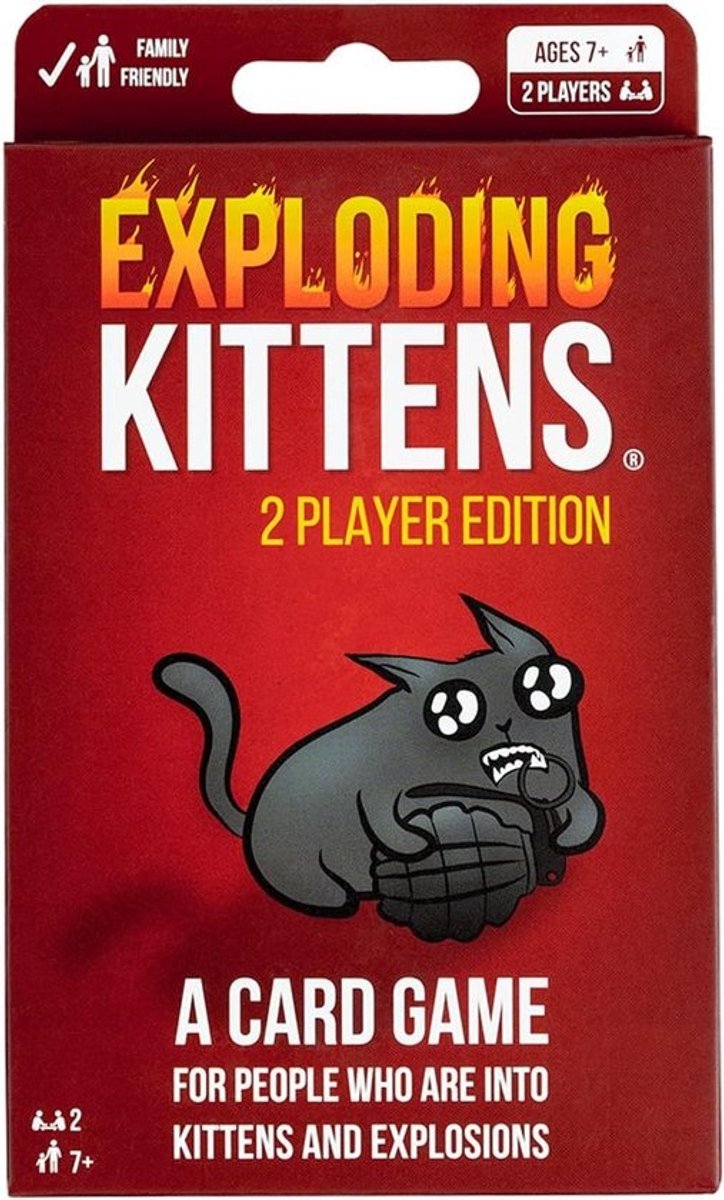 Exploderende Katten Spel voor Twee Personen
